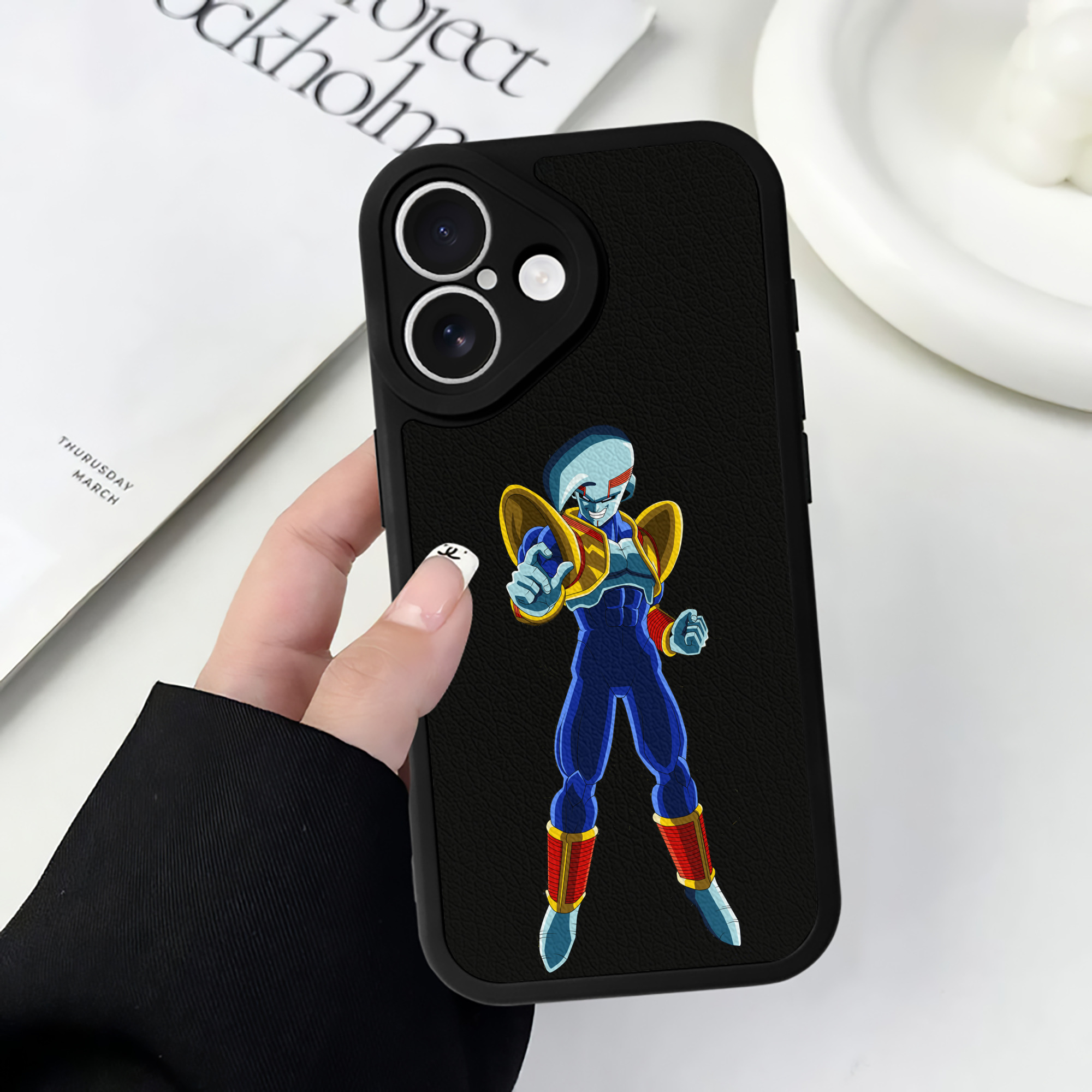 （画像用） ドラゴンボール DRAGON BALL 【iPhone 16シリーズ対応】シリコンスマホケース（レザー調） 材質：シリコン
